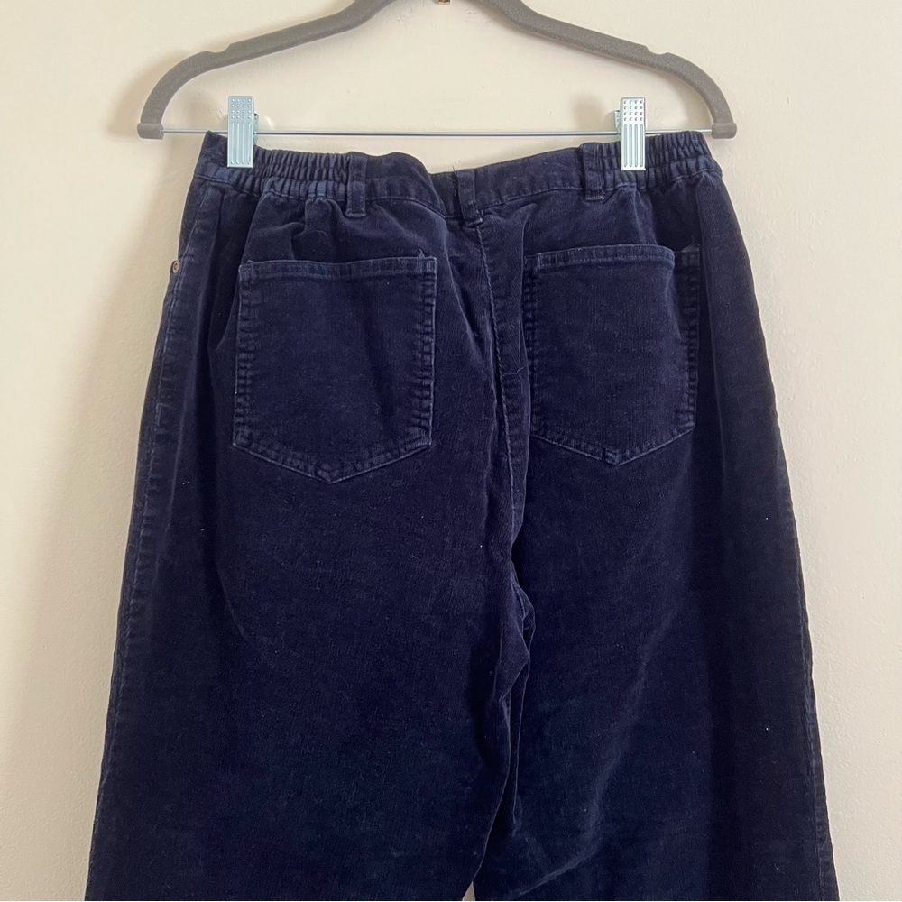 🛍️Ruby Rd. Women Straight Leg Corduroy Pants Navy Blue sz 8 Cotton Work Gorpcore - Picture 7 of 13